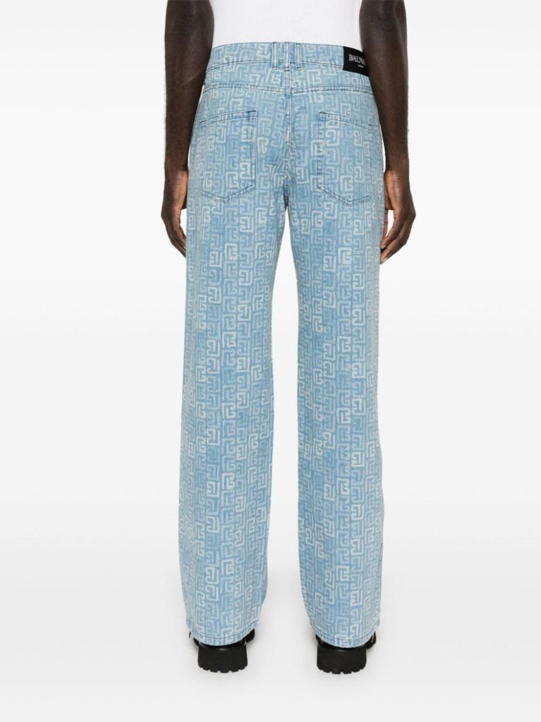 Monogram-jacquard Jeans
