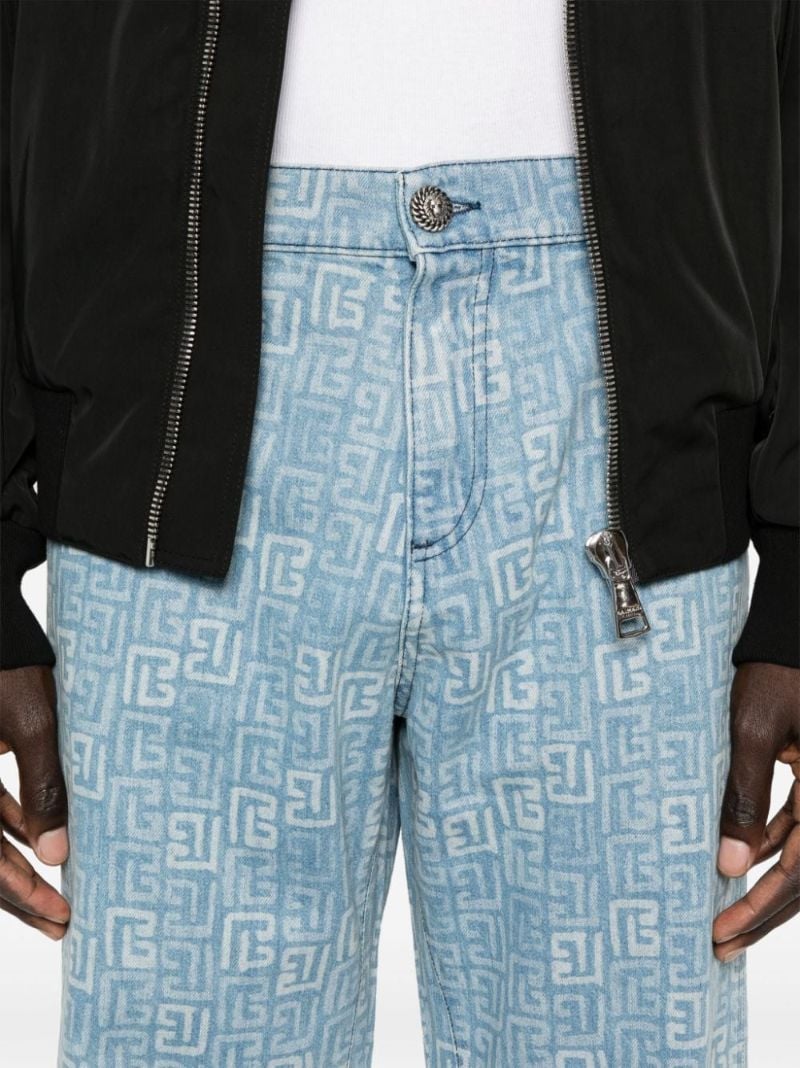 Monogram-jacquard Jeans