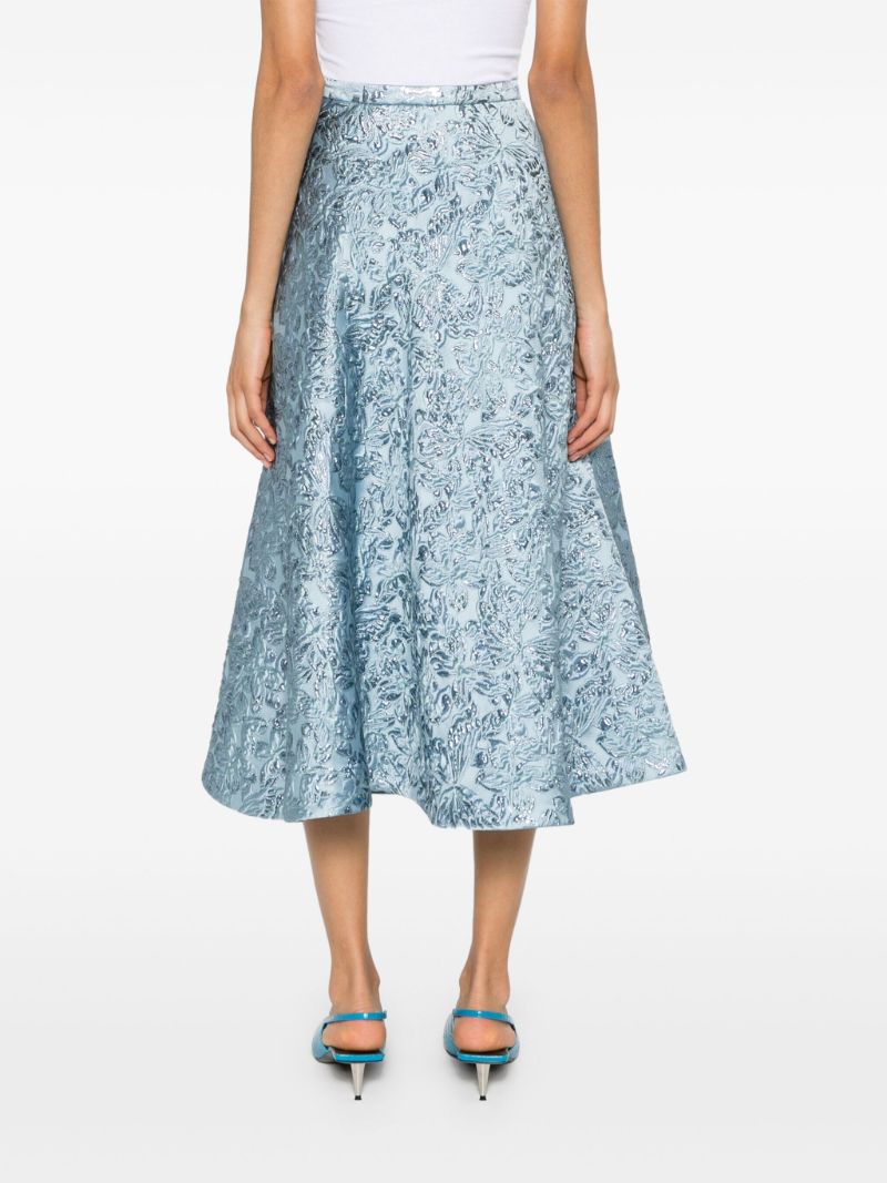 Jacquard A-line Skirt