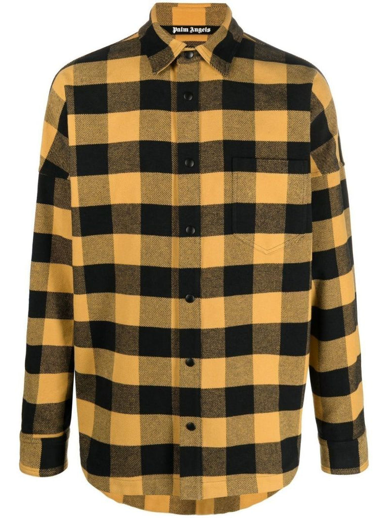 Yellow Checked Cotton Shirt