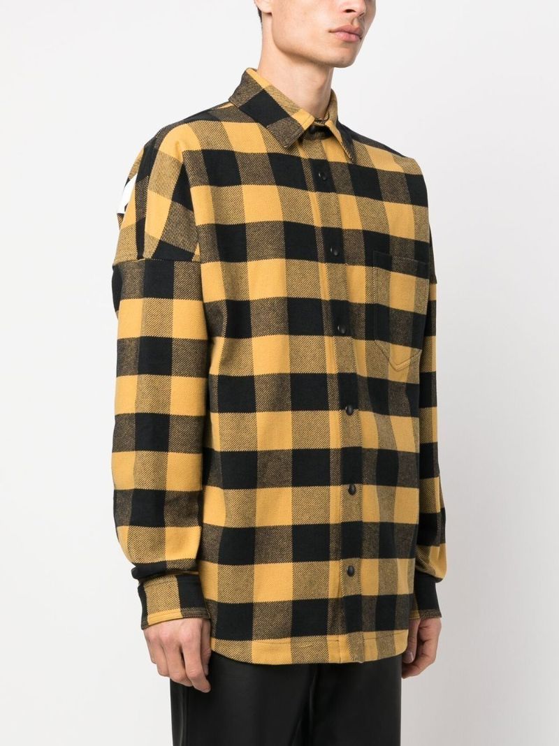 Yellow Checked Cotton Shirt