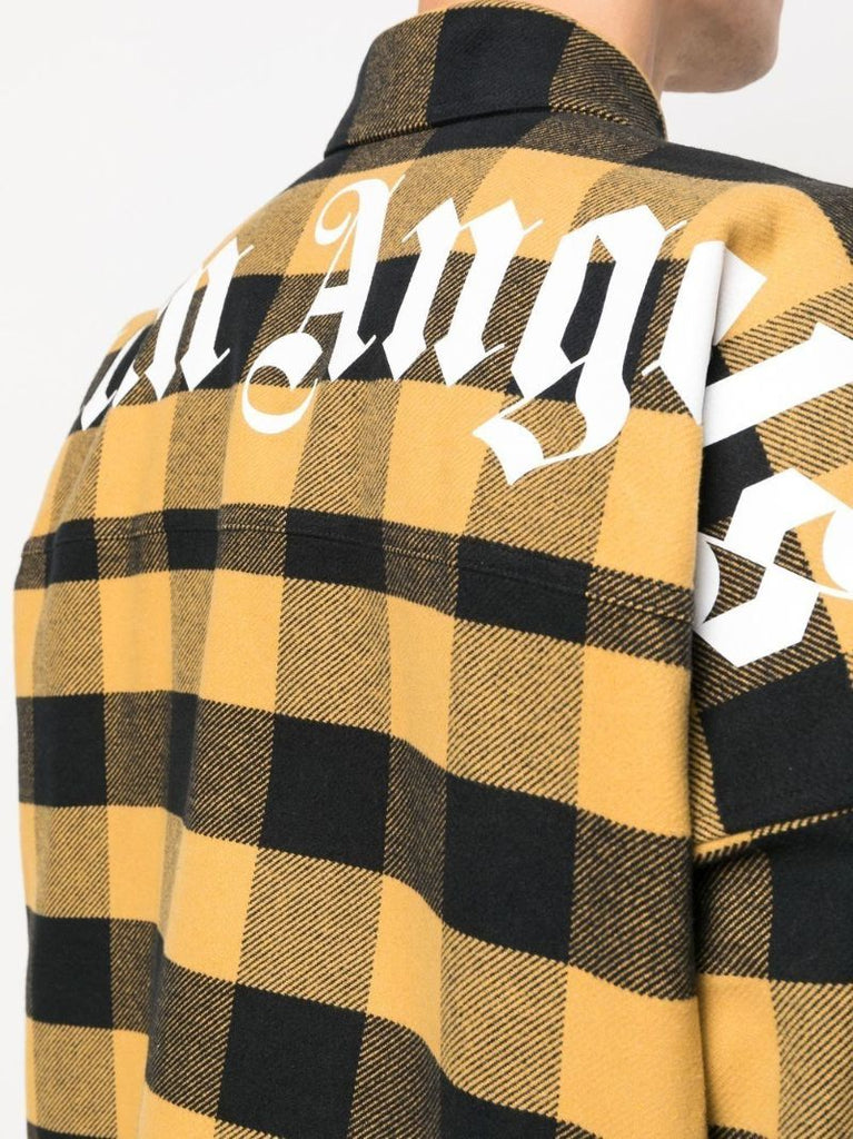 Yellow Checked Cotton Shirt