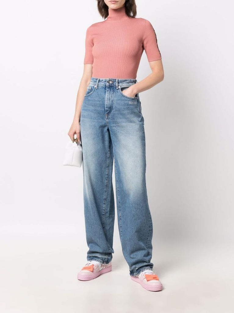 Blue Wide-leg Jeans