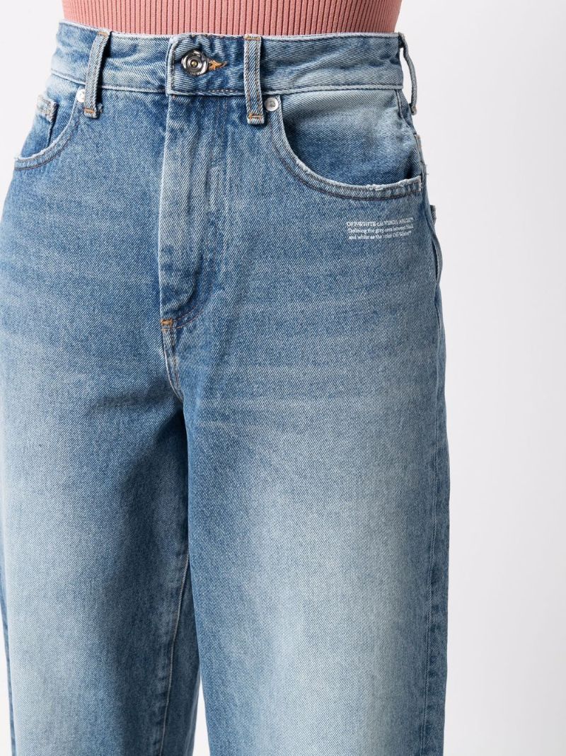 Blue Wide-leg Jeans