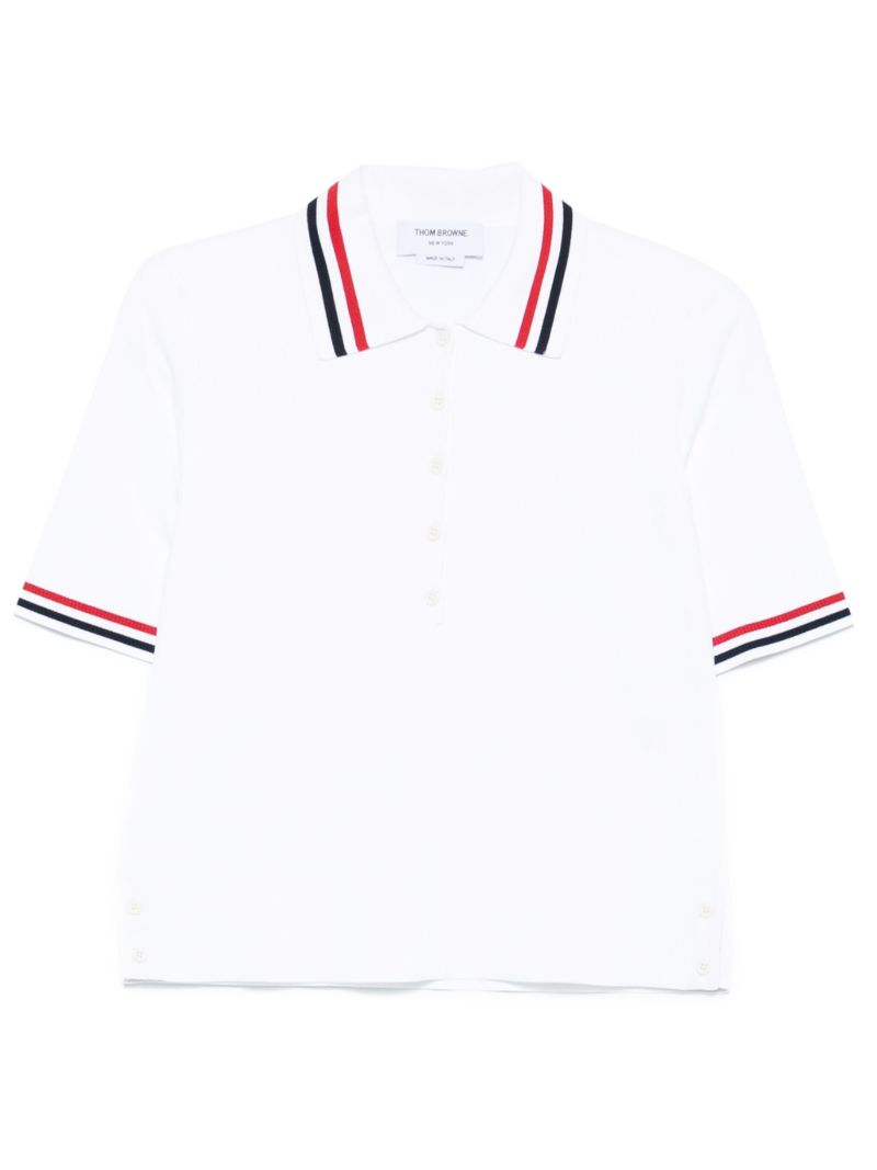 White Rwb-stripe Polo Shirt
