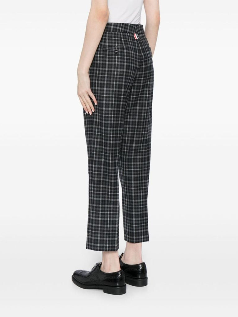 Checked Tailored Trousers