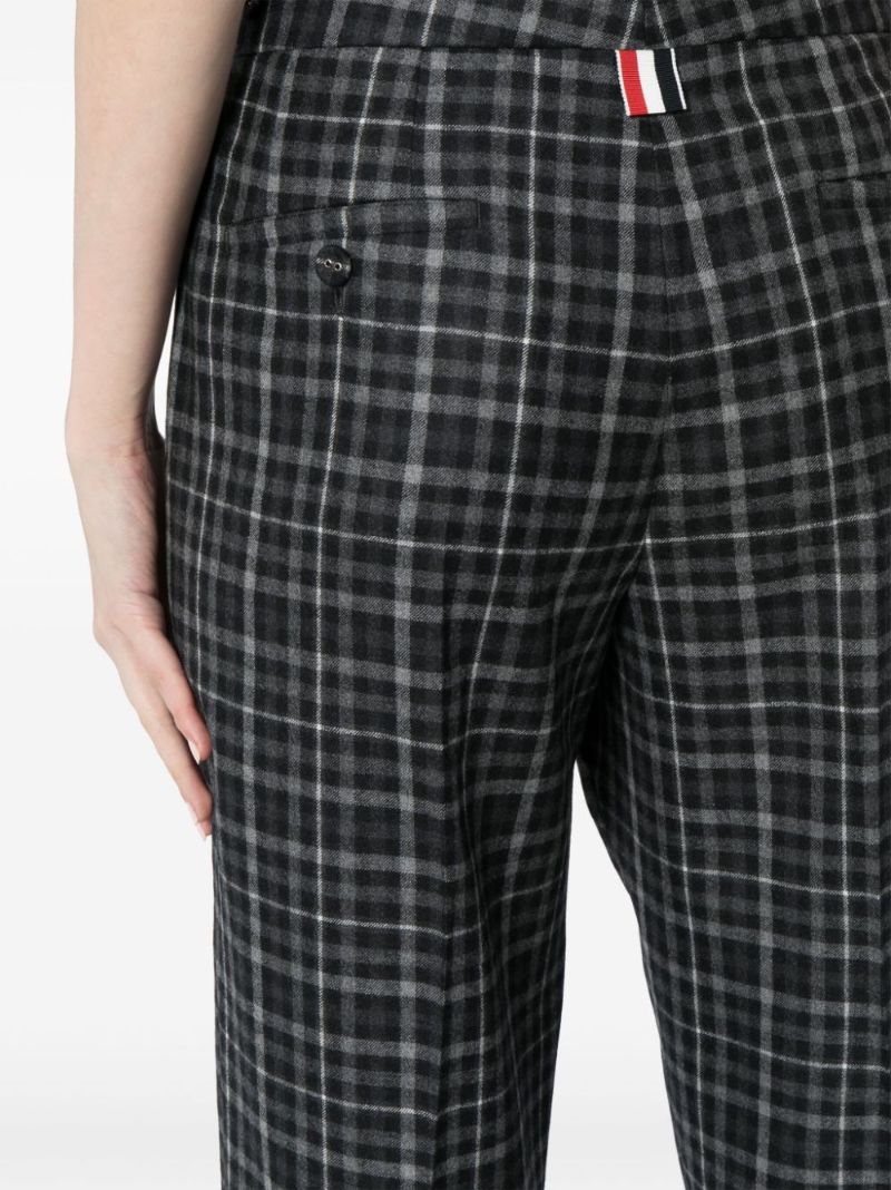 Checked Tailored Trousers