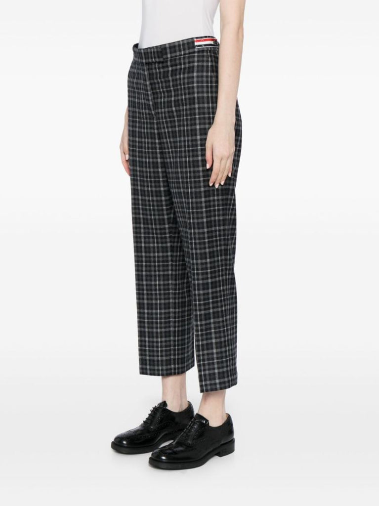 Checked Tailored Trousers