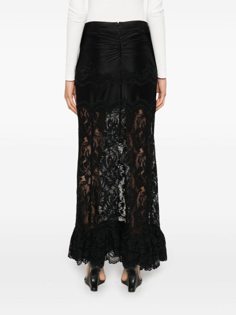 Black Lace Long Skirt