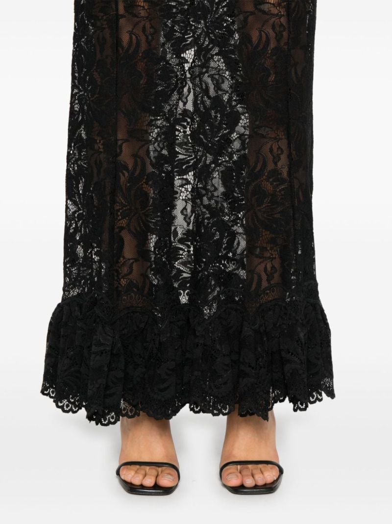Black Lace Long Skirt