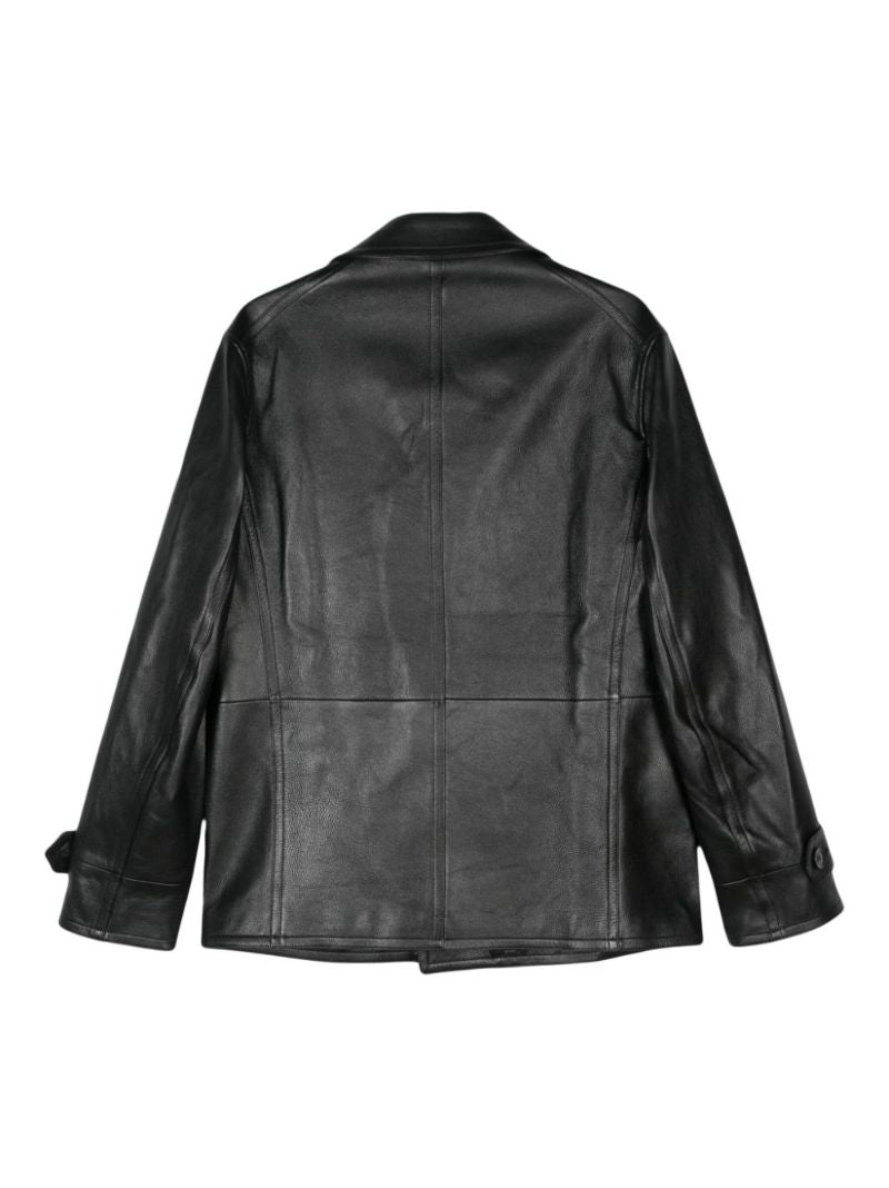 Grained Leather Jacket