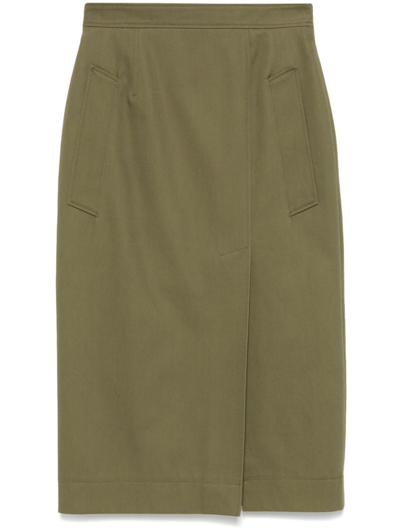 Cotton Midi Skirt
