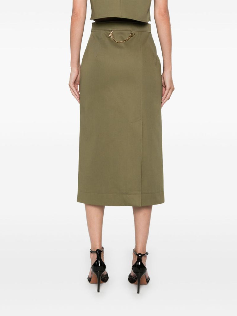 Cotton Midi Skirt