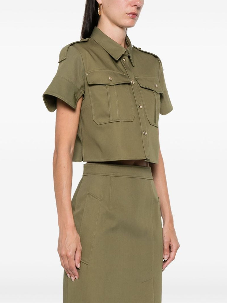 Cropped Cotton Shirt