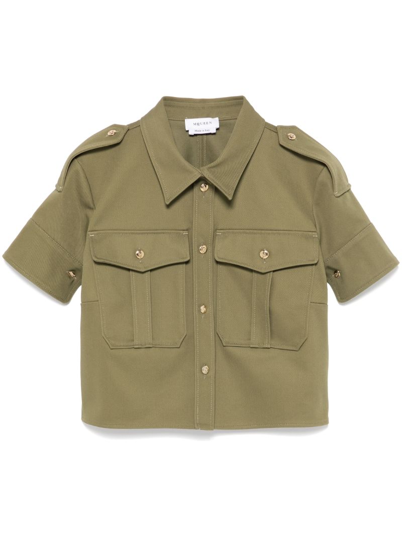 Cropped Cotton Shirt
