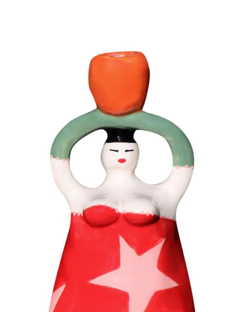 X Browns Porcelain Candle Holders (set of Two)