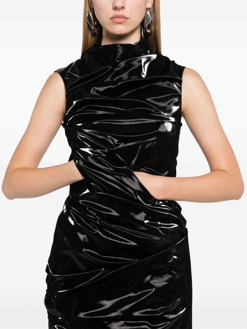 High-shine Ruched Dress