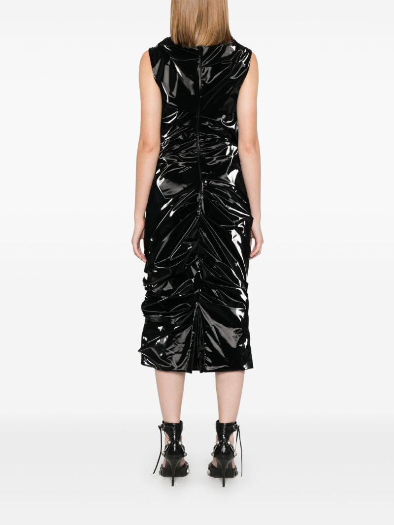 High-shine Ruched Dress