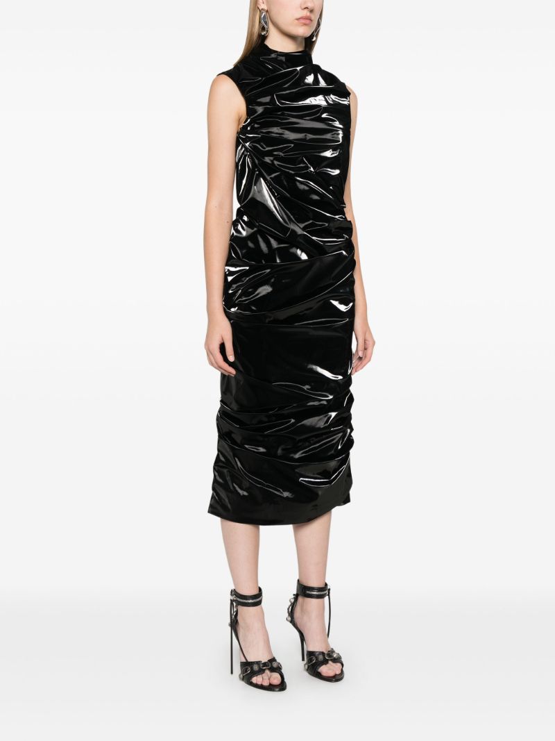 High-shine Ruched Dress