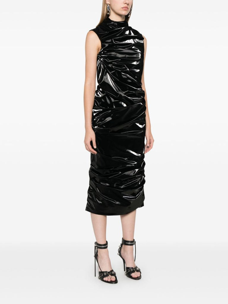 High-shine Ruched Dress