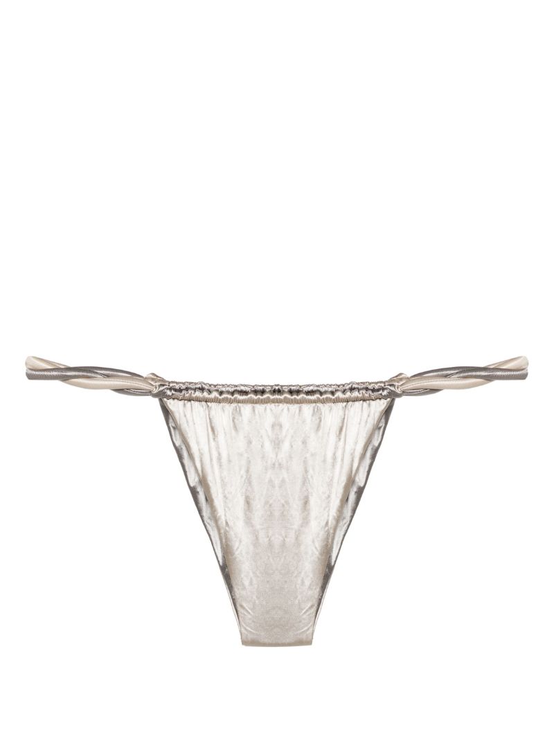 Silver-tone Chunky Rope Bikini Bottoms