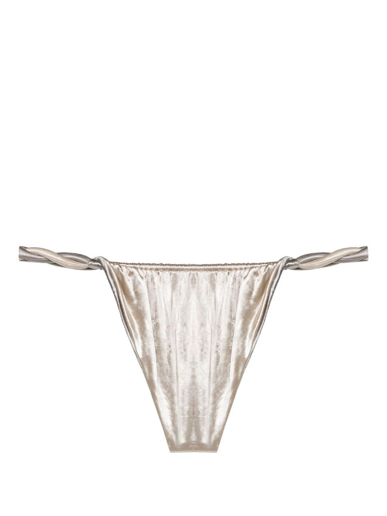 Silver-tone Chunky Rope Bikini Bottoms