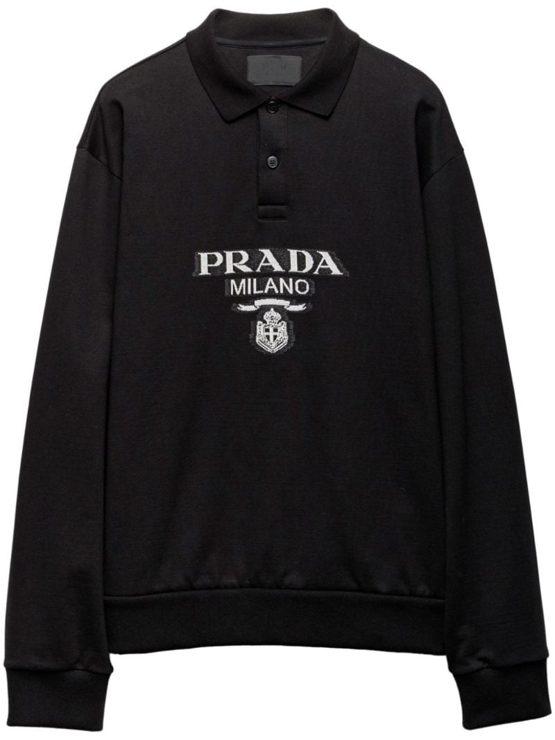 Logo-jacquard Cotton Polo Shirt
