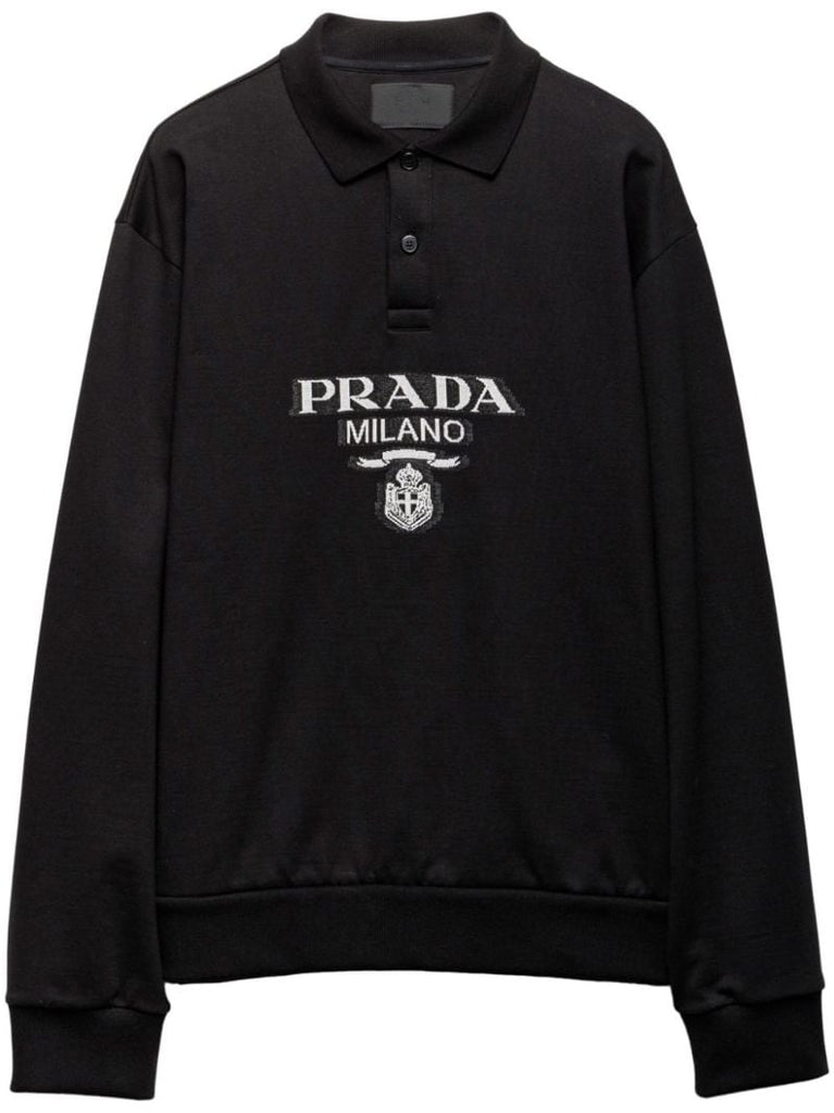 Logo-jacquard Cotton Polo Shirt
