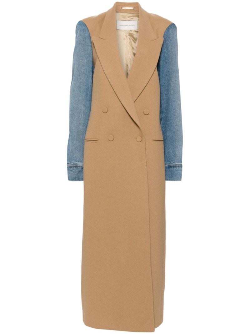 Denim-sleeve Coat