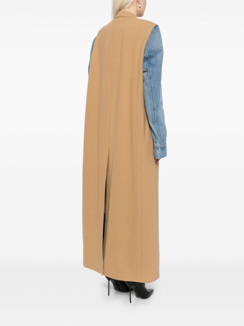 Denim-sleeve Coat