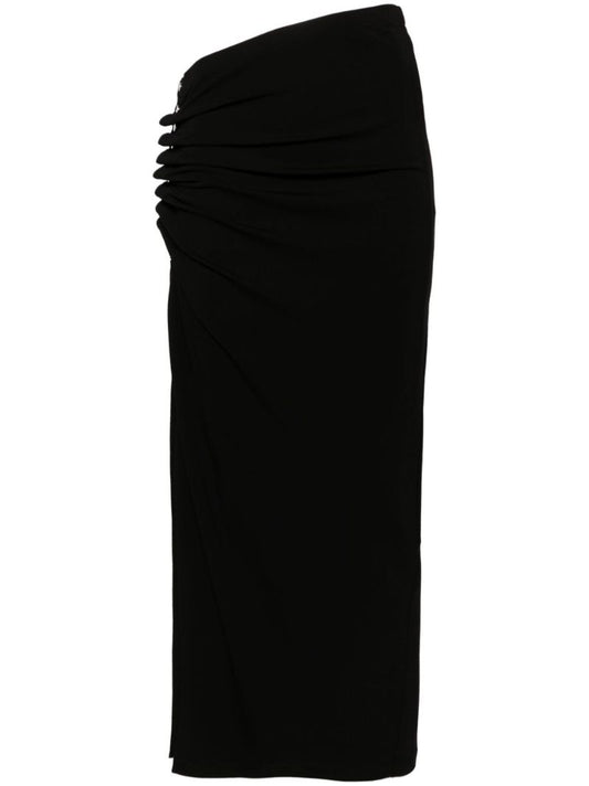 Black Draped Skirt