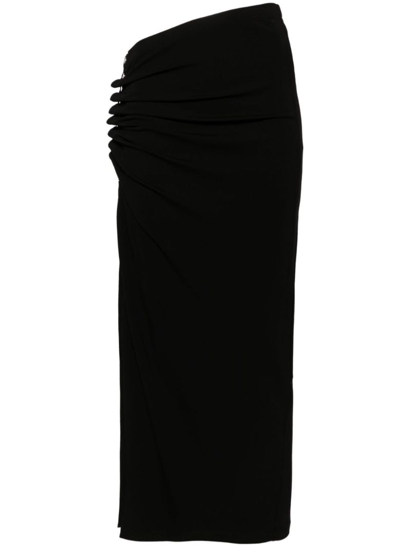Black Draped Skirt