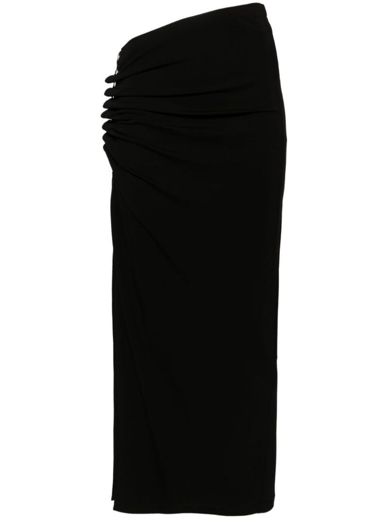 Black Draped Skirt