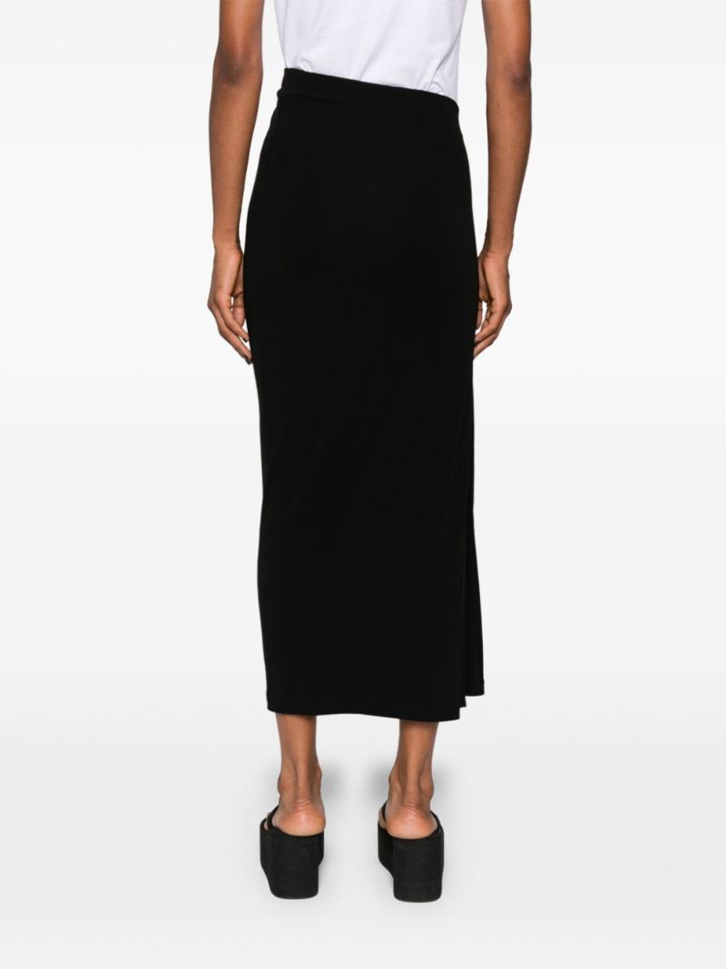 Black Draped Skirt