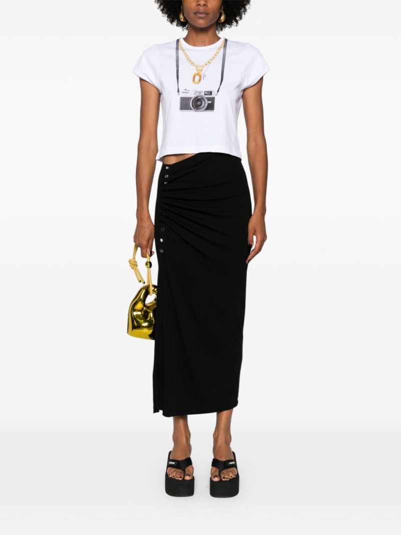 Black Draped Skirt