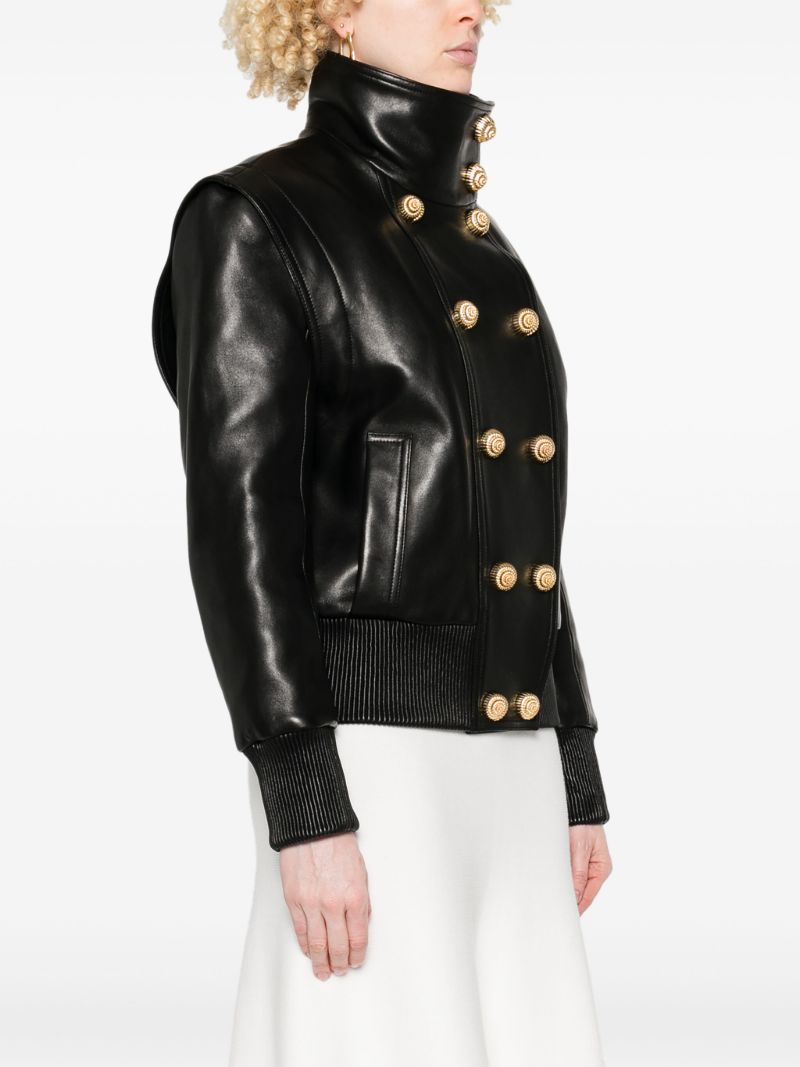 Double-breasted Leather Jacket