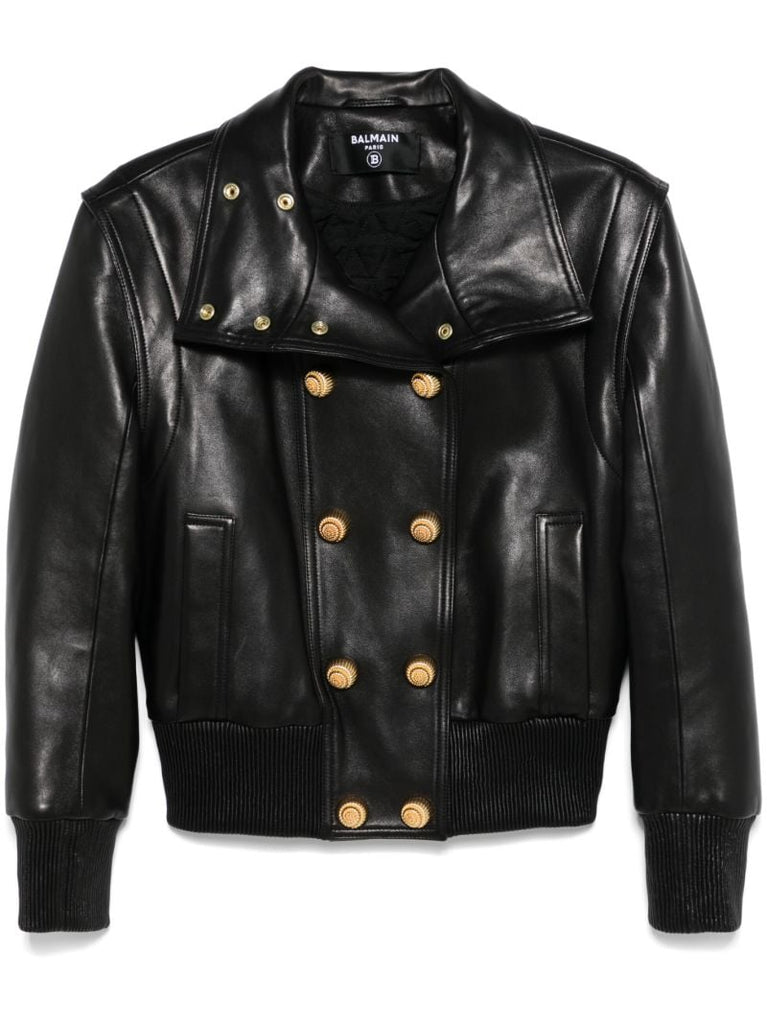 Double-breasted Leather Jacket