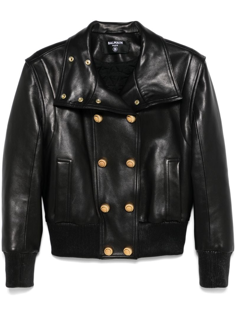 Double-breasted Leather Jacket
