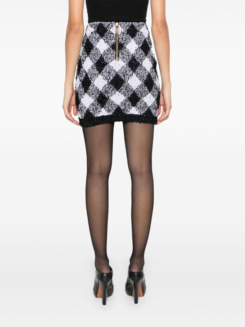 Checked Mini Skirt