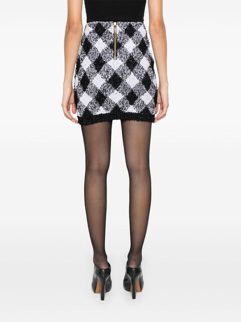 Checked Mini Skirt