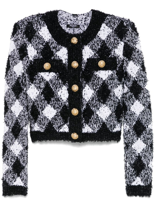 Gingham Tweed Jacket