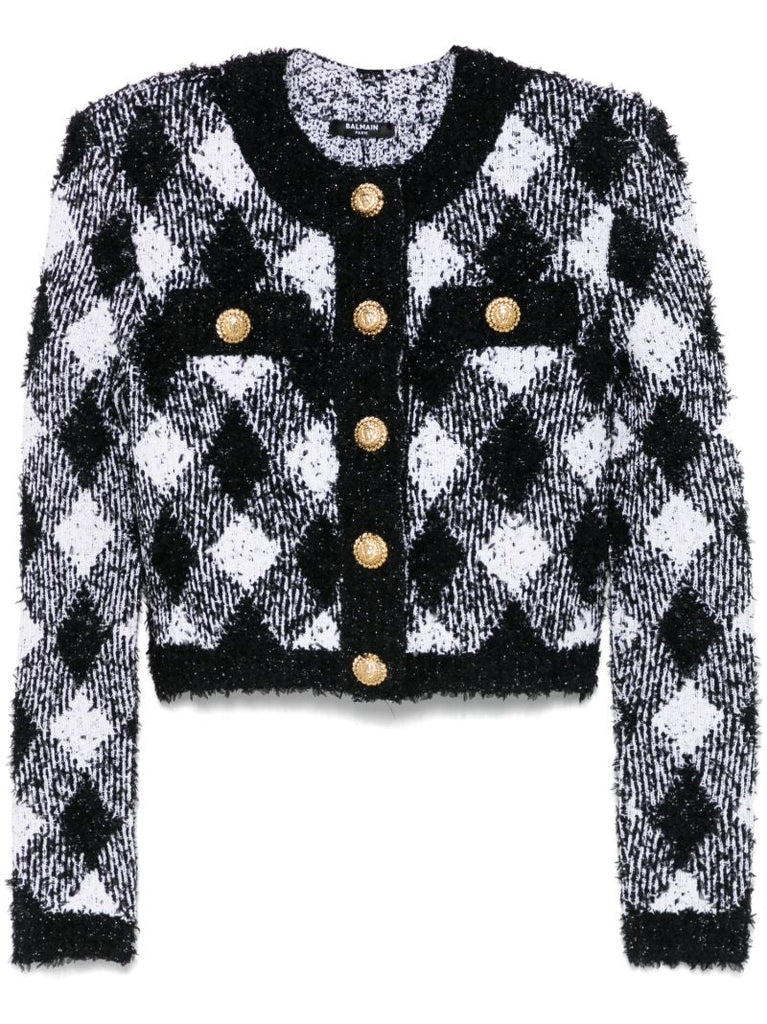 Gingham Tweed Jacket