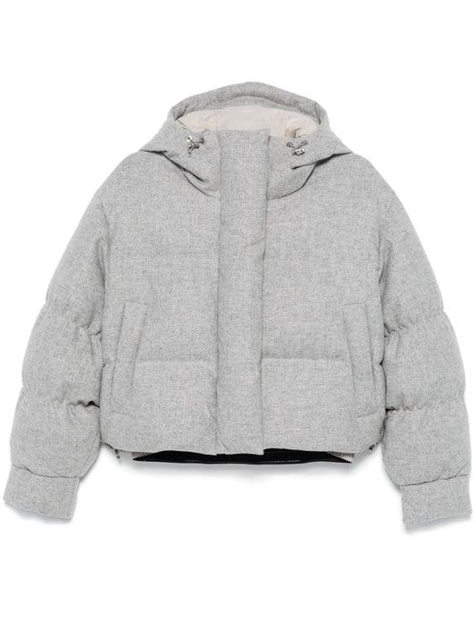 Grey Padded Ski Jacket