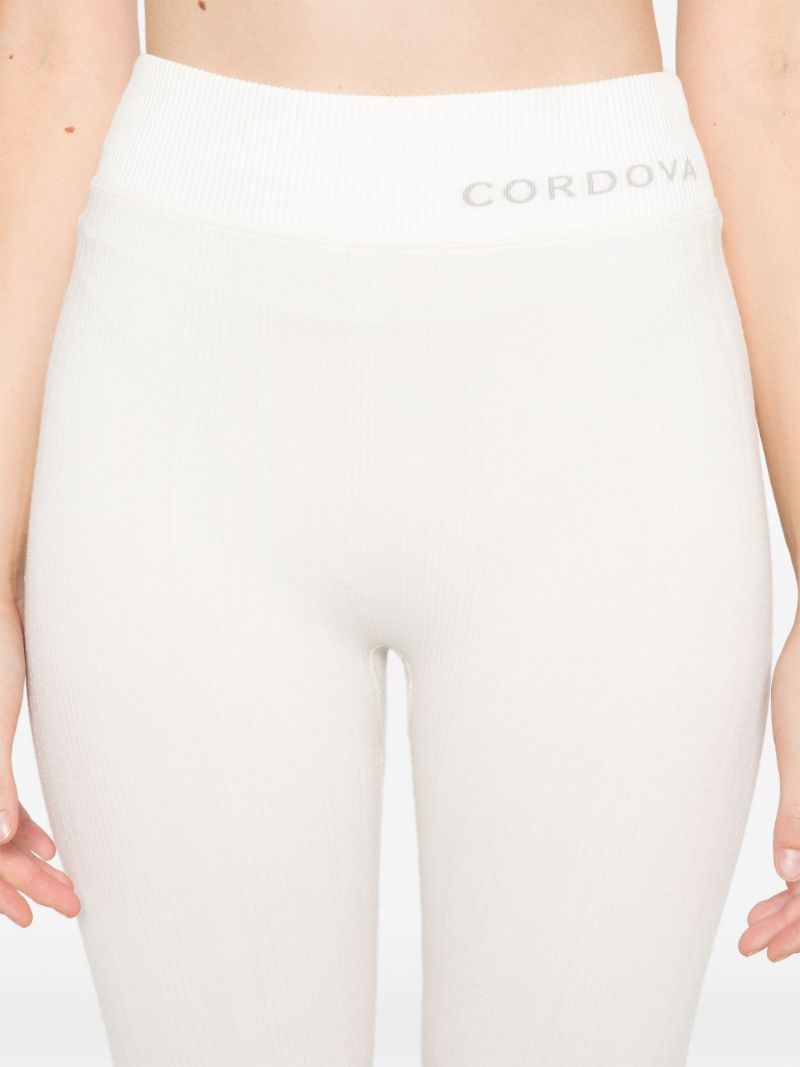 White Lyocell Ski Leggings