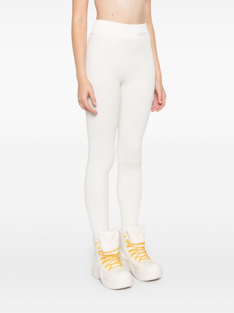White Lyocell Ski Leggings