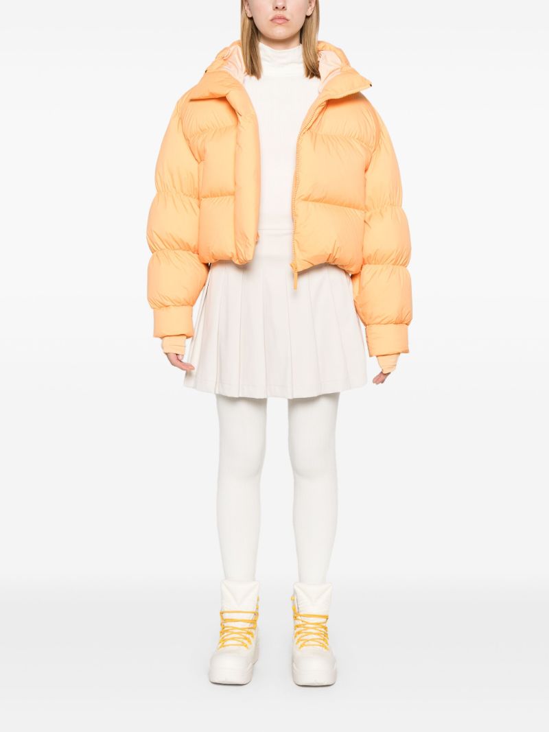 White Ribbed-knit Ski Top