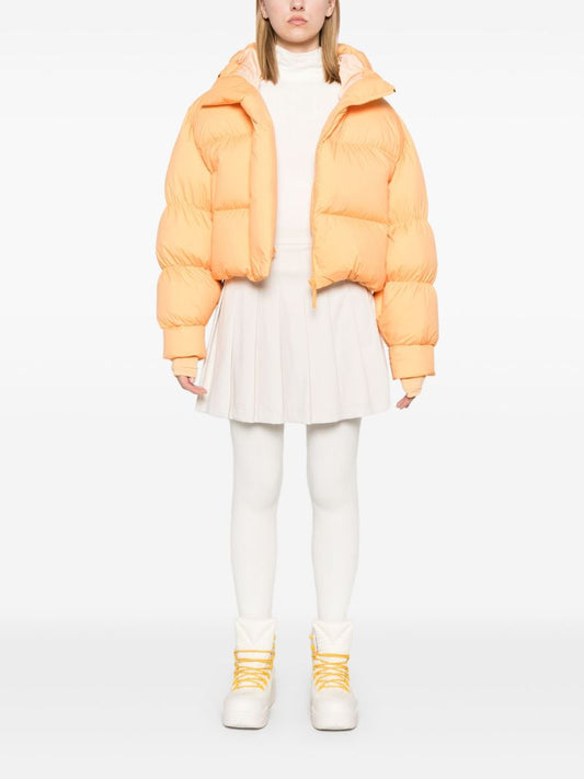 White Ribbed-knit Ski Top