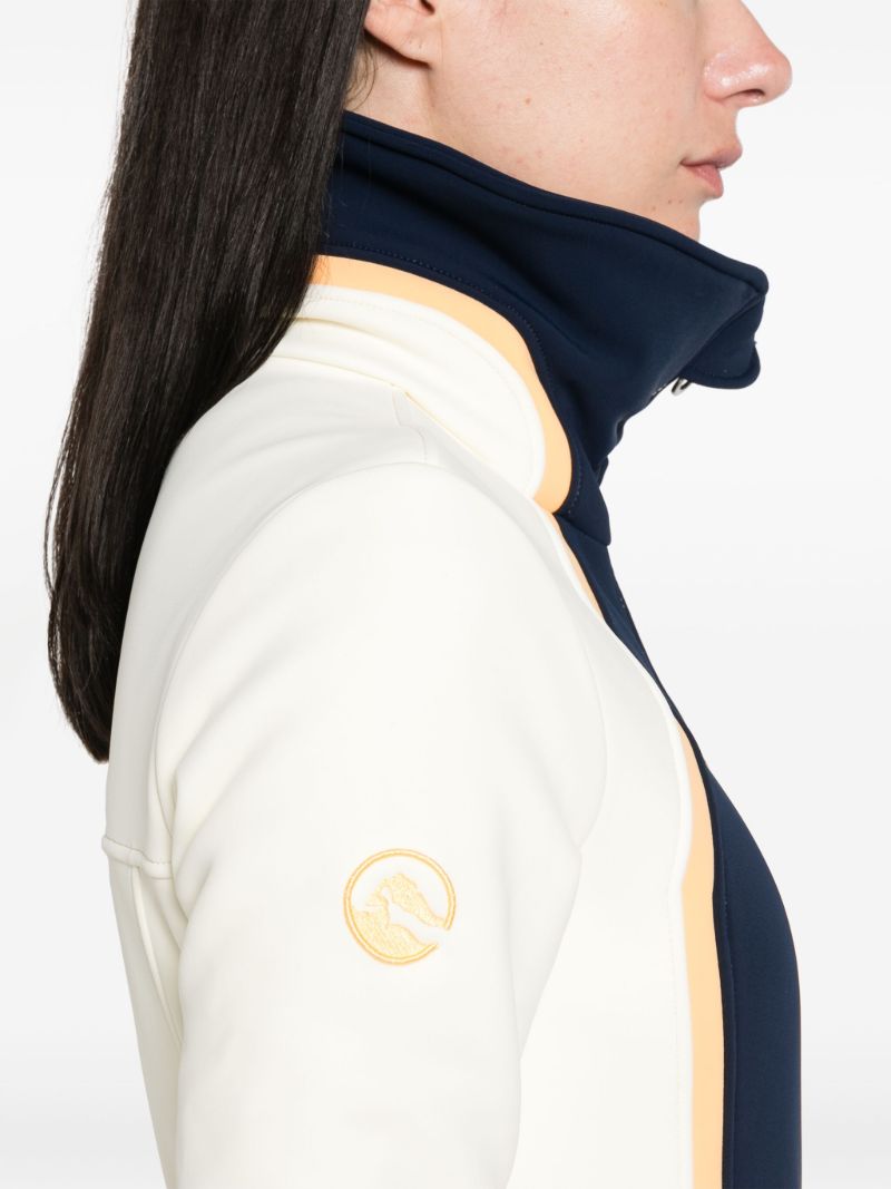 Blue Colour-block Ski Suit