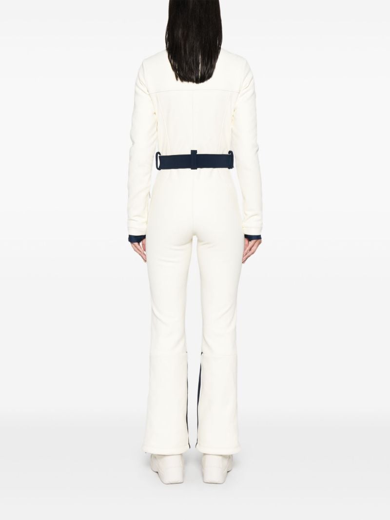 Blue Colour-block Ski Suit