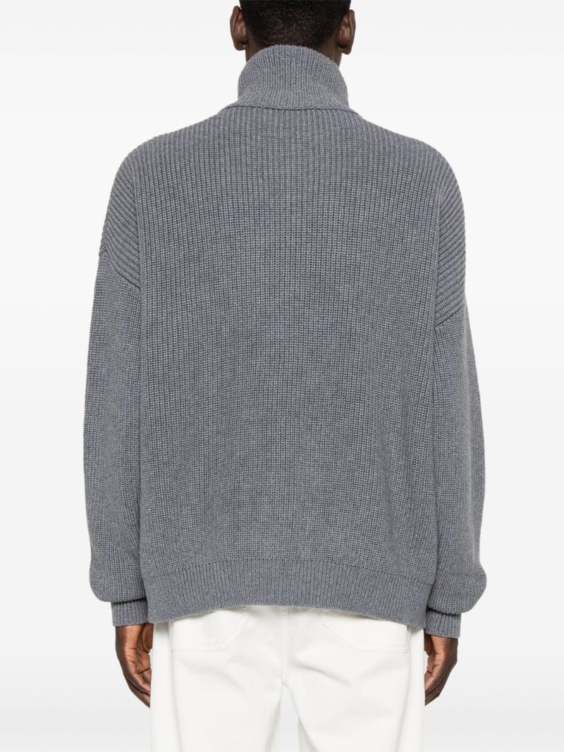 Half-zip Fastening Jumper